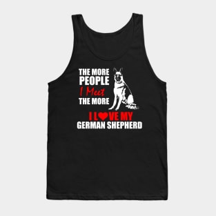 I Love my German Shepherd Tank Top